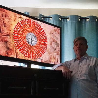 July 18, 2021: Kirk Johnson photo “Desert Sun Abstract” on CBS Sunday Morning